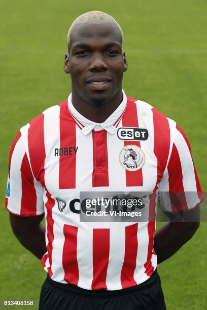 Mathias Pogba during the team presentation of Sparta Rotterdam on July 12, 2017 at the training centre nieuw Terbregge in Rotterdam, The Netherlands.