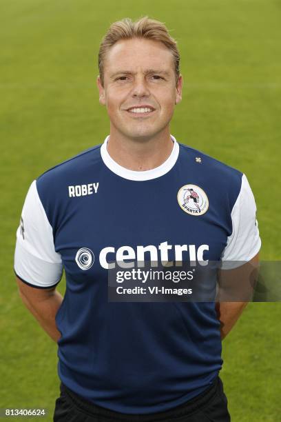 Assistant trainer Ole Tobiasen during the team presentation of Sparta Rotterdam on July 12, 2017 at the training centre nieuw Terbregge in Rotterdam,...