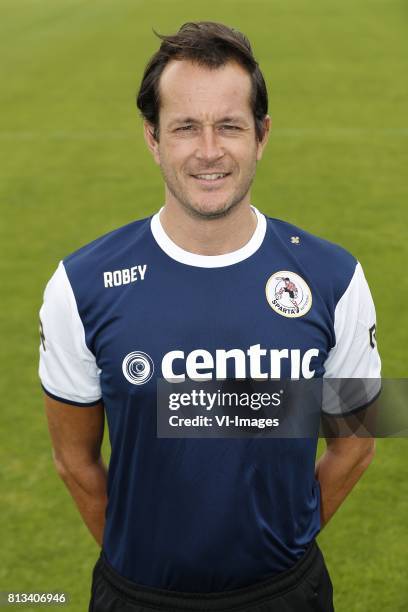 Physiotherapist Rogier Hoek during the team presentation of Sparta Rotterdam on July 12, 2017 at the training centre nieuw Terbregge in Rotterdam,...