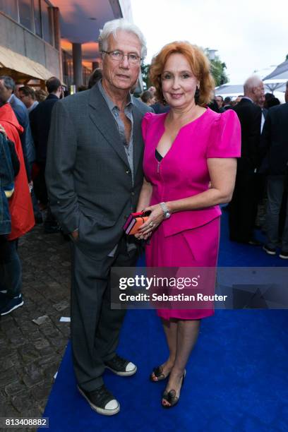 Juergen Prochnow and his wife Verena Prochnow-Wengler attend the summer party 2017 of the German Producers Alliance on July 12, 2017 in Berlin,...