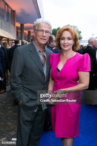 Juergen Prochnow and his wife Verena Prochnow-Wengler attend the summer party 2017 of the German Producers Alliance on July 12, 2017 in Berlin,...