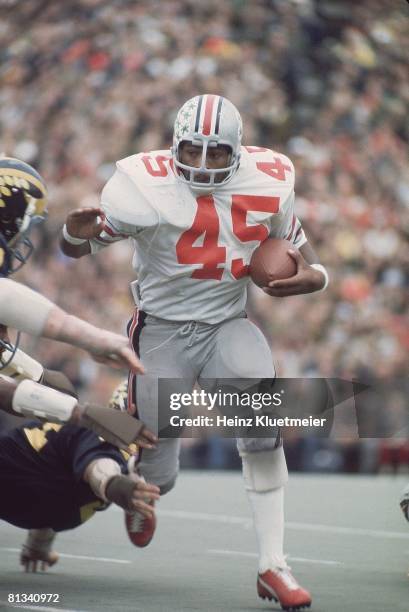 Coll, Football: Ohio State's Archie Griffin in action vs Michigan, Ann Arbor, MI