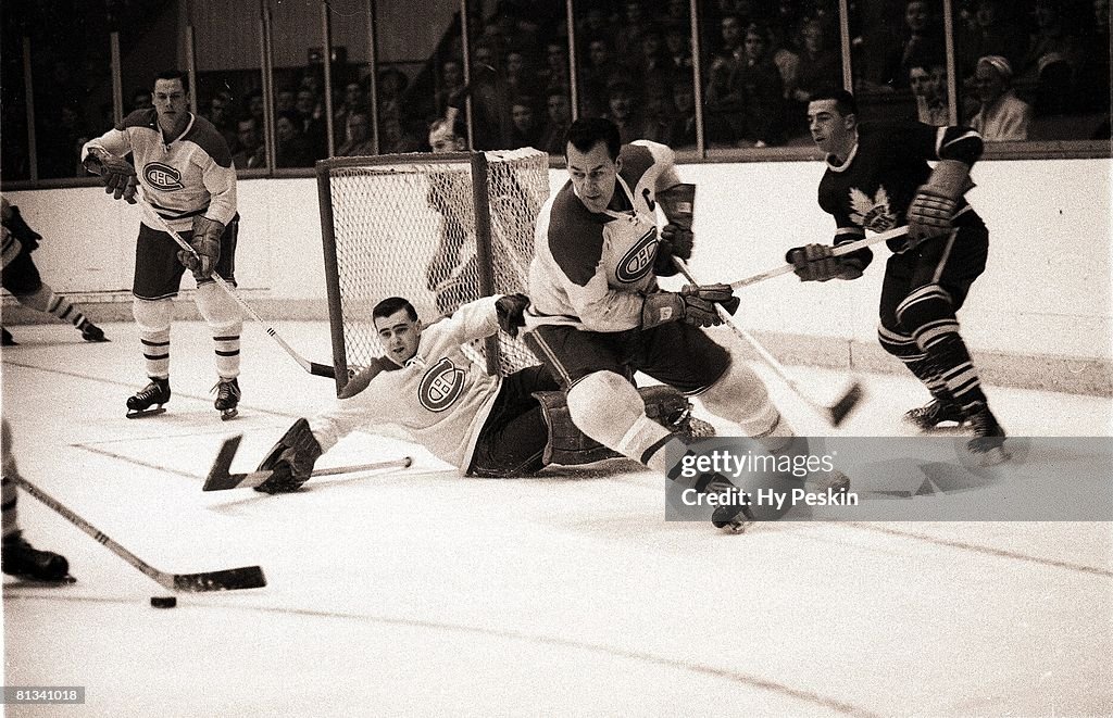 Montreal Canadiens Emile Butch Bouchard and Goalie Gerry McNeil