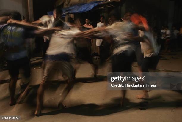 Men often form a huddle and break into a traditional jig, locally known as 'gopalkalakhelne', a spontaneous form of dance, once they successfully...