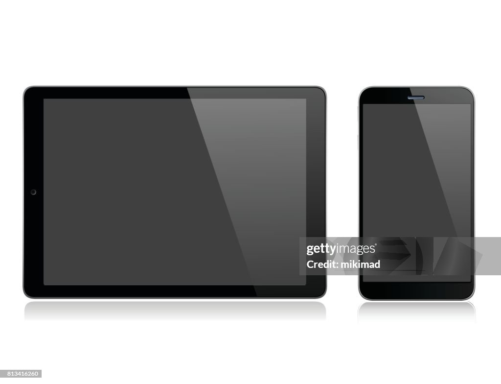 Tablet and mobile phone