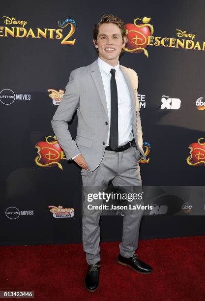 Actor Jedidiah Goodacre attends the premiere of "Descendants 2" at The Cinerama Dome on July 11, 2017 in Los Angeles, California.