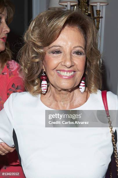 Maria Teresa Campos attends the presentation of the new book 'Frente Al Espejo' at Hotel Villamagna on July 12, 2017 in Madrid, Spain.