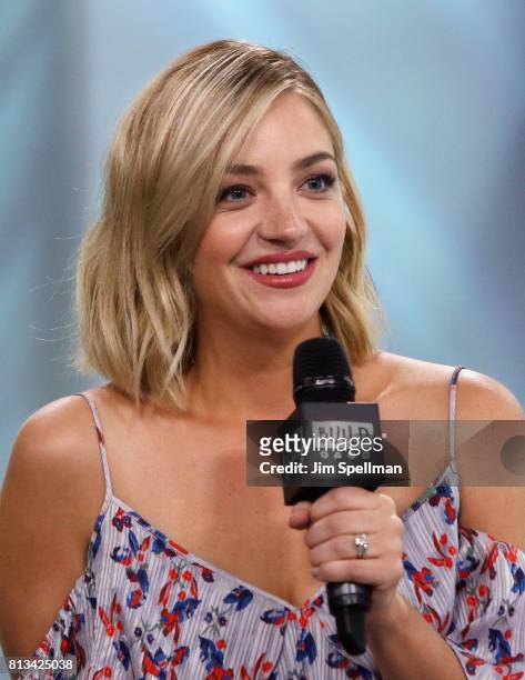 Actress Abby Elliott attends Build to discuss the show "Odd Mom Out" at Build Studio on July 12, 2017 in New York City.