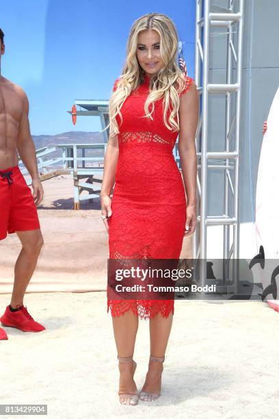 Carmen Electra and Madame Tussauds Hollywood Unveil A Wax Figure Of Zac Efron at Madame Tussauds on July 12, 2017 in Hollywood, California.