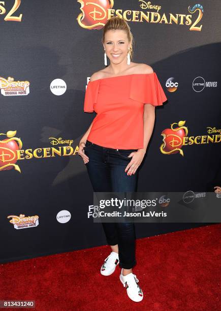 Actress Jodie Sweetin attends the premiere of "Descendants 2" at The Cinerama Dome on July 11, 2017 in Los Angeles, California.