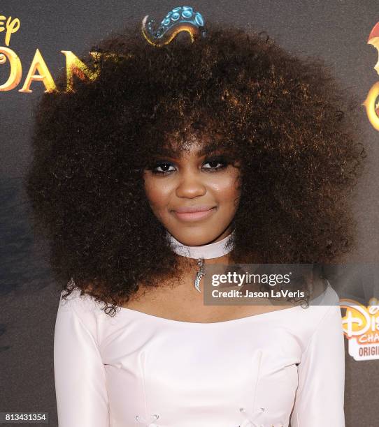 Actress China Anne McClain attends the premiere of "Descendants 2" at The Cinerama Dome on July 11, 2017 in Los Angeles, California.