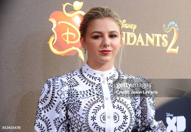 Chloe Lukasiak attends the premiere of "Descendants 2" at The Cinerama Dome on July 11, 2017 in Los Angeles, California.