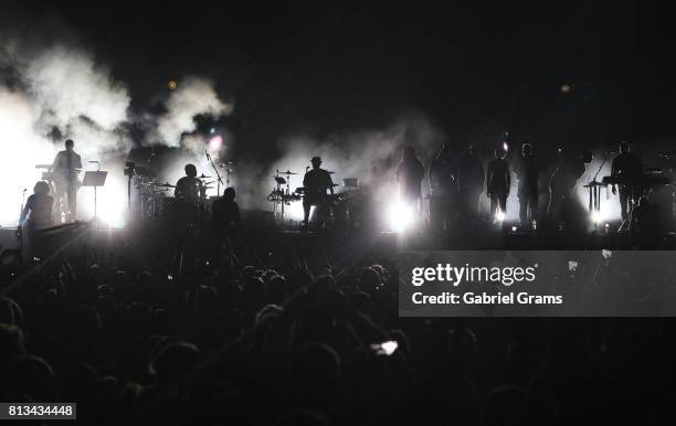 Gorillaz perform at Huntington Bank Pavilion at Northerly Island on July 8, 2017 in Chicago, Illinois.