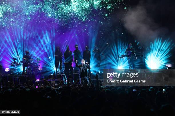 Gorillaz perform at Huntington Bank Pavilion at Northerly Island on July 8, 2017 in Chicago, Illinois.