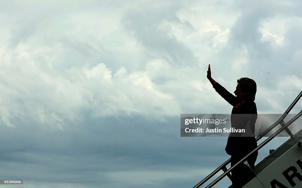 Hillary Clinton Campaigns Ahead Of Last U.S. Primaries