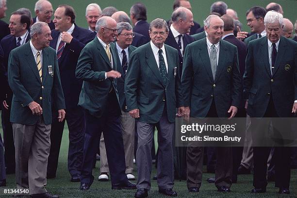 Golf: The Masters, Augusta National chairman Hootie Johnson during Thursday play, Augusta, GA 4/11/2002