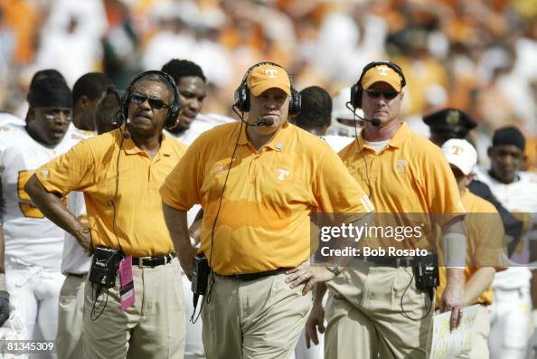 Tennessee coach Philip Fulmer during game vs Miami, Miami, FL News