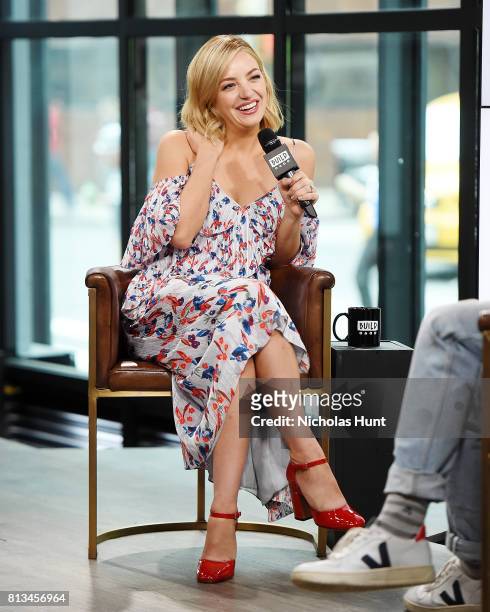 Abby Elliott attends Build to Discuss The Show "Odd Mom Out" at Build Studio on July 12, 2017 in New York City.