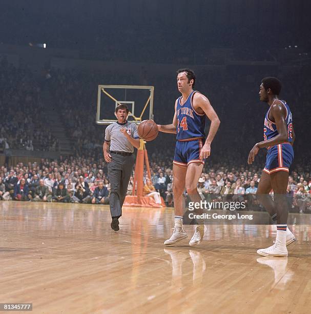 Basketball: NBA Finals, New York Knicks Bill Bradley in action vs Los Angeles Lakers, Inglewood, CA 4/30/1973--5/3/1973