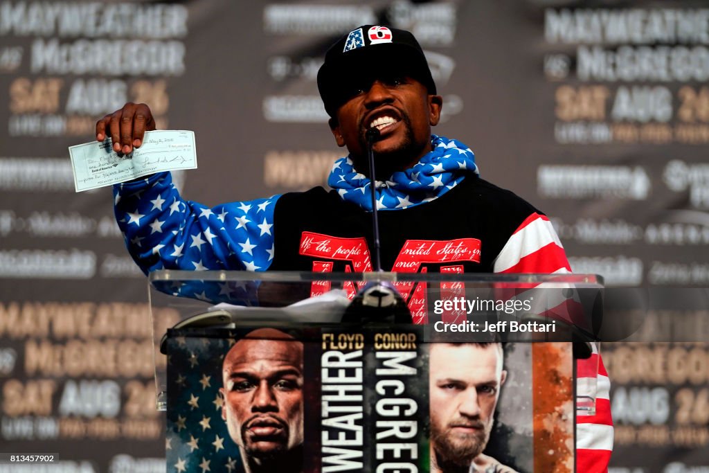 Floyd Mayweather Jr. v Conor McGregor World Press Tour - Los Angeles