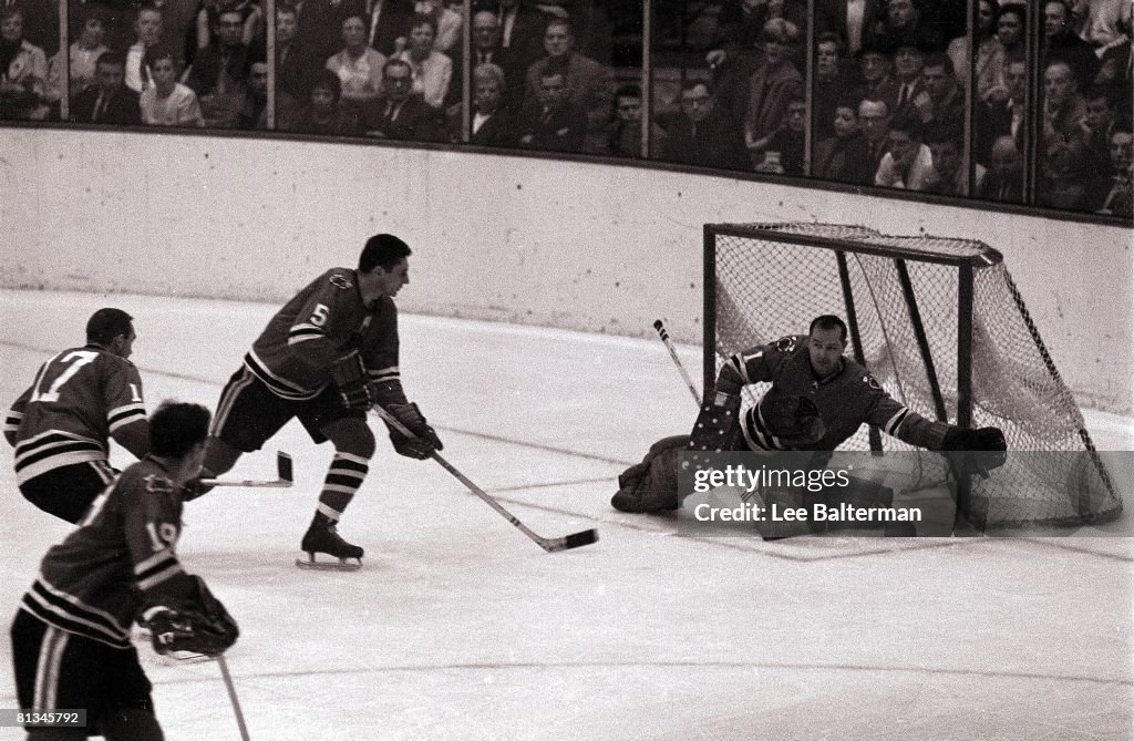 Chicago Blackhawks Goalie Glenn Hall, 1965 Stanley Cup Finals