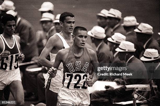 Track & Field: 1964 Summer Olympics, USA Billy Mills in action, winning 10,000M final, Toyko, Japan