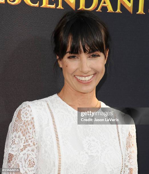 Actress Constance Zimmer attends the premiere of "Descendants 2" at The Cinerama Dome on July 11, 2017 in Los Angeles, California.