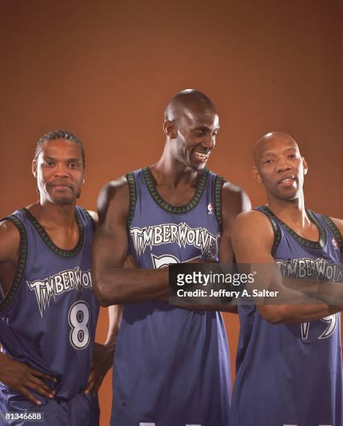 Minnesota Timberwolves Latrell Sprewell, Kevin Garnett, And Sports  Illustrated Cover by Sports Illustrated