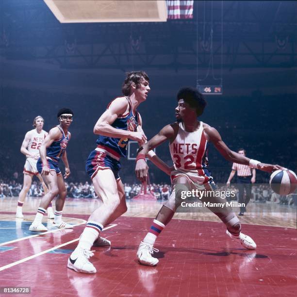 Basketball: ABA Championship, New York Nets Dr, J Julius Erving in action vs Denver Nuggets, Uniondale, NY 5/6/1976
