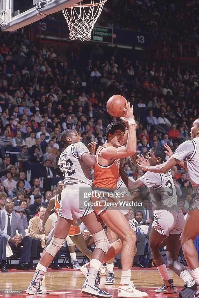 George Town Ralph Syracuse Rony Seikaly in action vs Georgetown Ralph Dalton ,... News ...