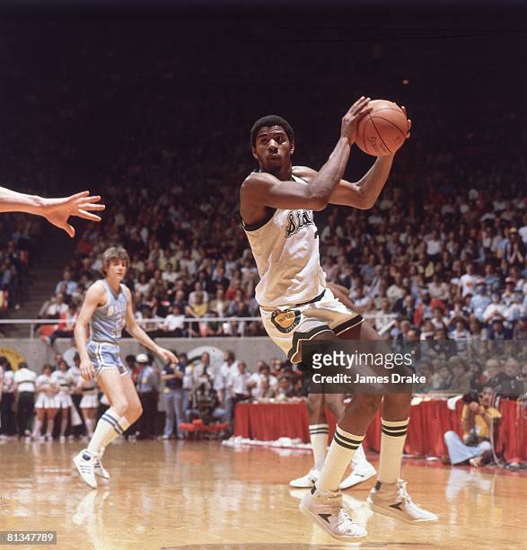 College Basketball: NCAA Final Four, Michigan State Magic Johnson in action vs Indiana State, Salt Lake City, UT 3/26/1979