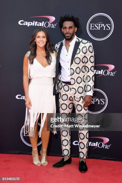 Player Mike Conley Jr. And Mary Conley attend The 2017 ESPYS at Microsoft Theater on July 12, 2017 in Los Angeles, California.