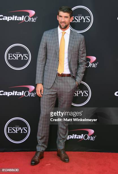 Olympic swimmer Michael Phelps attends The 2017 ESPYS at Microsoft Theater on July 12, 2017 in Los Angeles, California.