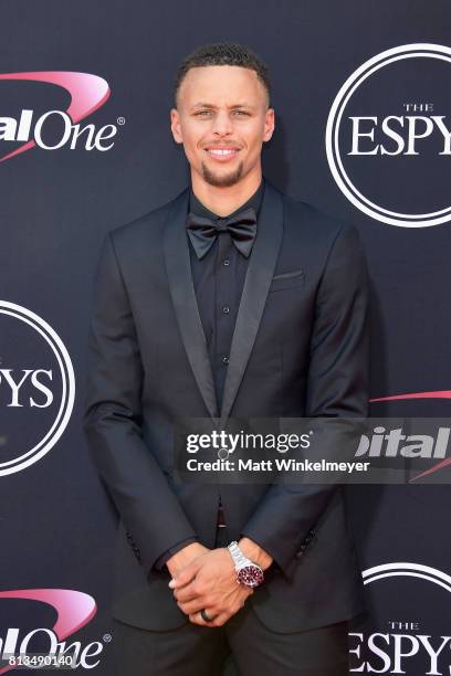 Player Steph Curry attends The 2017 ESPYS at Microsoft Theater on July 12, 2017 in Los Angeles, California.
