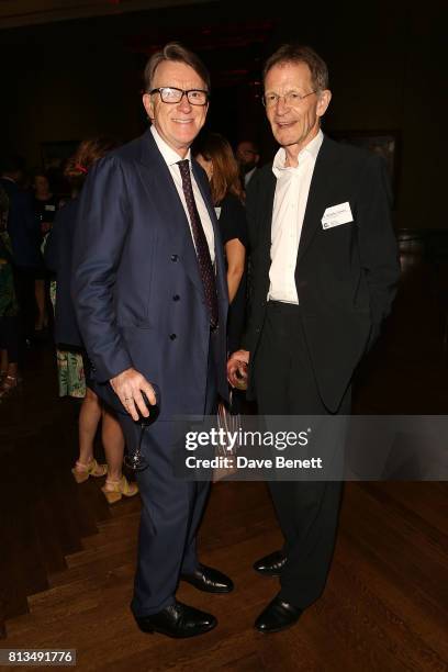 Lord Mandelson and Sir Nicholas Serota attend the Creative Industries Federation summer drinks at The National Gallery on July 12, 2017 in London,...