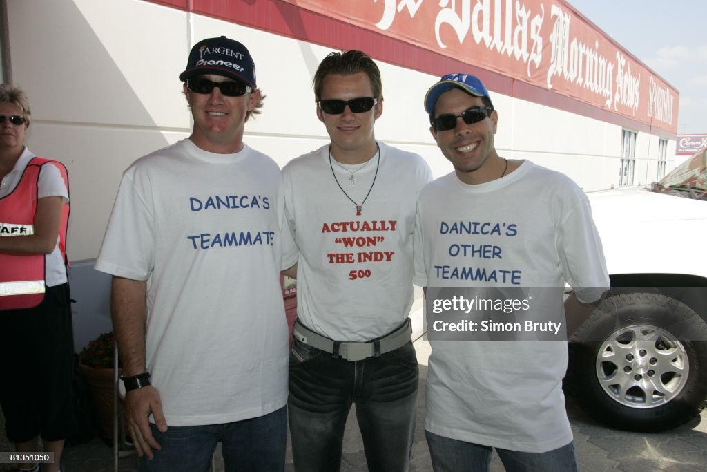 Buddy Rice, Dan Wheldon, and Vitor Meira, 2005 Bombardier Learjet 500