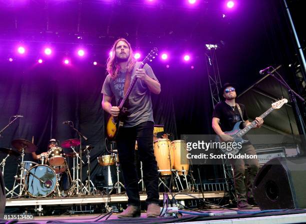 Singer Lukas Nelson performs with his band The Promise of the Real during Arroyo Seco Weekend on June 25, 2017 in Pasadena, California.