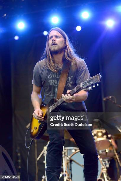 Singer Lukas Nelson performs with his band The Promise of the Real during Arroyo Seco Weekend on June 25, 2017 in Pasadena, California.