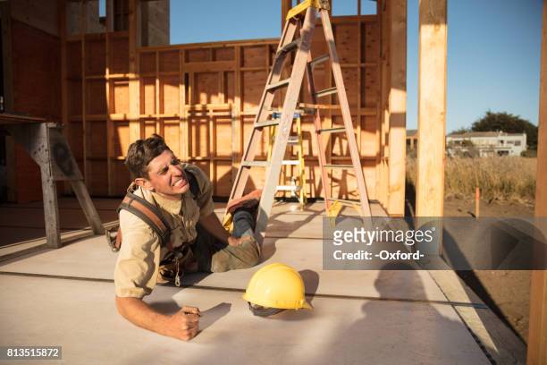 home building - injury - workers compensation stock pictures, royalty-free photos & images