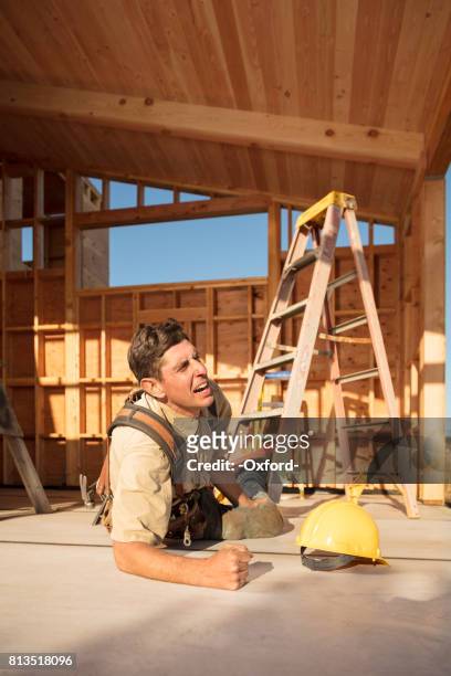 home building - injury - personal injury claim stock pictures, royalty-free photos & images