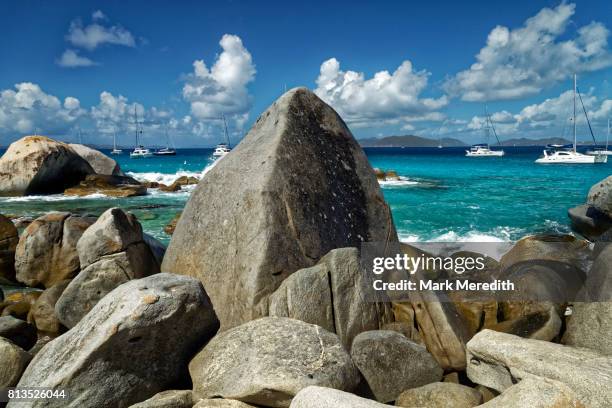 the baths national park, virgin gorda, british virgin islands - virgin islands national park stockfoto's en -beelden