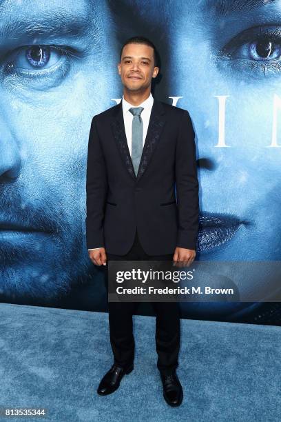 Actor Jacob Anderson attends the premiere of HBO's "Game Of Thrones" season 7 at Walt Disney Concert Hall on July 12, 2017 in Los Angeles, California.