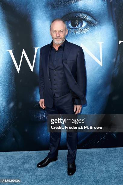 Actor Liam Cunningham attends the premiere of HBO's "Game Of Thrones" season 7 at Walt Disney Concert Hall on July 12, 2017 in Los Angeles,...