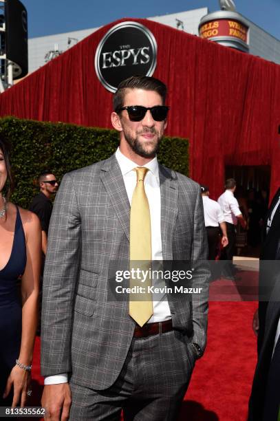 Olympic swimmer Michael Phelps attends The 2017 ESPYS at Microsoft Theater on July 12, 2017 in Los Angeles, California.