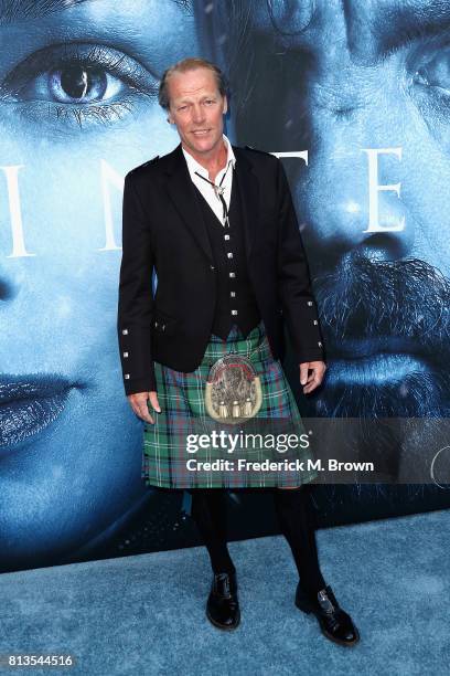 Actor Iain Glen attends the premiere of HBO's "Game Of Thrones" season 7 at Walt Disney Concert Hall on July 12, 2017 in Los Angeles, California.