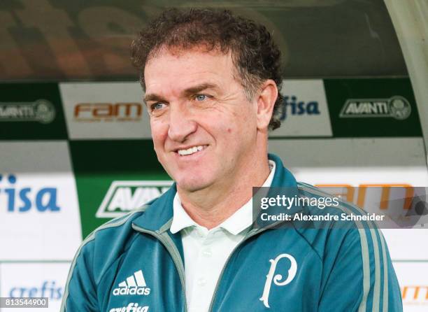 Cuca, head coach of Palmeiras in action during the match between Palmeiras and Corinthians for the Brasileirao Series A 2017 at Allianz Parque...