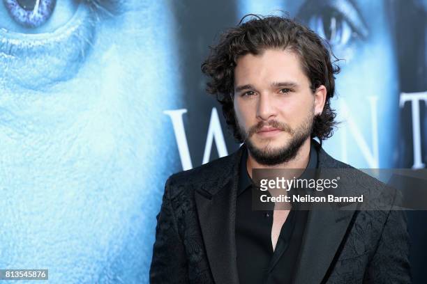 Actor Kit Harington attends the premiere of HBO's "Game Of Thrones" season 7 at Walt Disney Concert Hall on July 12, 2017 in Los Angeles, California.