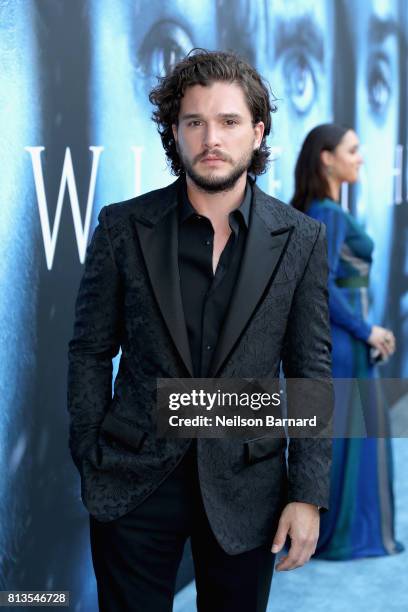 Actor Kit Harington attends the premiere of HBO's "Game Of Thrones" season 7 at Walt Disney Concert Hall on July 12, 2017 in Los Angeles, California.