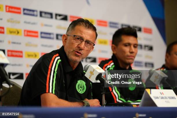 Head Coach Juan Carlos Osorio speaks during the Mexico National Team press conference ahead of it's match against Jamaica at Colorado Buffaloes Field...