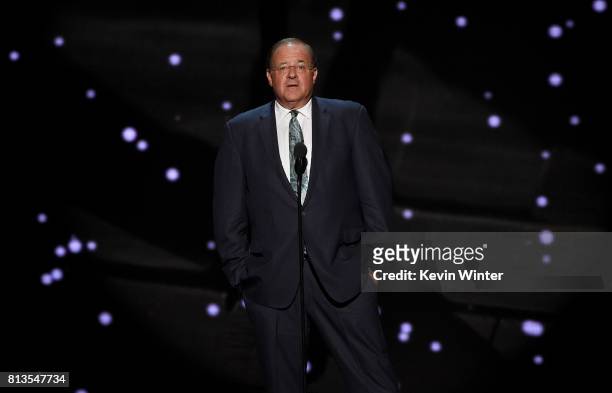 Sportscaster Chris Berman speaks onstage at The 2017 ESPYS at Microsoft Theater on July 12, 2017 in Los Angeles, California.